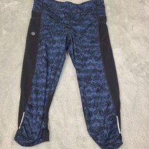 Athleta Blue Dapple Be Free Knicker Tight Yoga Fitness Pant #597200 Size XS - £14.97 GBP