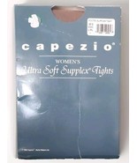 NEW Capezio Ultra Soft Supplex Tights Footed Suntan Size Large Extra L/X... - $187.41 MXN