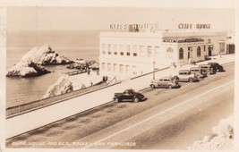 San Francisco Cliff House Restaurant &amp; Seal Rocks CA RPPC 1946 Postcard D41 - £2.38 GBP