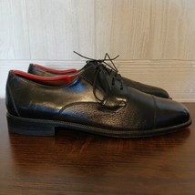 Bostonian Florentine Size 9.5 M Black Leather Oxfords Italian Dress Shoes 27840 - £36.97 GBP