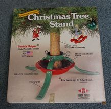 Vintage Handy Things Superior Quality Christmas Tree Metal Stand Used In Box Usa - £11.75 GBP