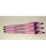 3 PANDORA pens pink rare color iconic crown style unavailable to public new - £7.69 GBP
