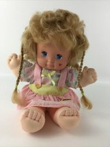 Vintage Magic Nursery Doll Baby 15&quot; Toddler Girl 1989 Mattel Original Outfit - £31.98 GBP