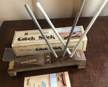 Crock Stick Two Stage Knife And Scissor Sharpener Vintage USA 4 Rods Box... - $21.77