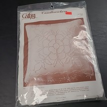 Cathy Needlecraft Candlewickery Pillow Kit CW Rose 7815 NEW - $6.00