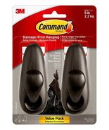 Command Large Forever Classic Metal Hook, Oil Rubbed Bronze, 2-Hooks, 4-... - $670.25 MXN