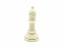 Chess Men Staunton Replacement Ivory Bishop Chess Piece Part 4807 Milton Bradley - £2.00 GBP