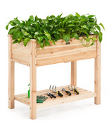 Costway Raised Garden Bed Elevated Wood Planter Box Stand for Vegetable ... - £121.03 GBP