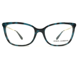 Dolce &amp; Gabbana Brille Rahmen DG3243 2887 Blau Gold Cat Eye 54-17-140 - $118.78