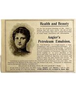 Angier&#39;s Petroleum Emulsion 1894 Advertisement Victorian Medical ADBN1gg - $366.69 MXN