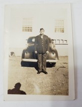 WW2 Photo American Soldier Home On Leave With Car War Military USA - £7.82 GBP