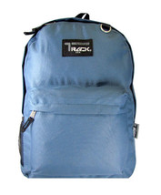 SEA BLUE  Backpack School Pack Bag 205 Back Pack  Book  Hike Camping Sol... - $6.92