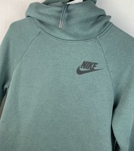 Nike Hoodie Rally Sportswear Funnel Neck Hoodie Sweatshirt Green Women&#39;s Medium - £31.69 GBP