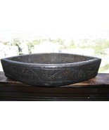 Hand Carved Antique Wooden Trencher Dough Bowl Planter Basket Rustic Hom... - £86.69 GBP