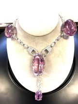 New Huge Custom VVS-Flawless 515 ct Kunzite diamond Platinum necklace Choker - £278,681.84 GBP