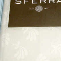 Sferra Chatham Dinner Napkins Oyster Ivory SET/4 Floral Fan 22x22&quot; Easy ... - £18.61 GBP