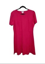 Christian Siriano for J.Jill Large A-Line Pink Ponte Knit Dress - $35.99
