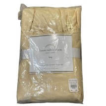 Pottery Barn Linen Ruffle Sham Edge King Khaki Beige Pillow Cover 36x20in NWT - £36.68 GBP