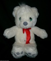 14&quot; VINTAGE 1993 PRECIOUS MOMENTS WHITE BABY TEDDY BEAR STUFFED ANIMAL P... - £29.88 GBP