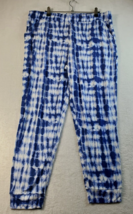 Koolaburra by Ugg Sleep Pants Women Petite XL Blue White Tie Dye Pockets Pull On - £12.33 GBP