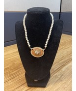 Vintage Classical Victorian Beaded Choker Necklace with Pendant Cosplay KG - €16,95 EUR