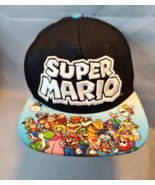 Super Mario Bros Baseball Cap Hat Youth Adjustable Snap Back - £10.94 GBP