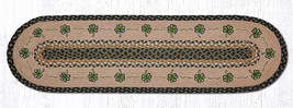 Earth Rugs OP-116 Shamrock Oval Patch Runner 13&quot; x 48&quot; - $49.49