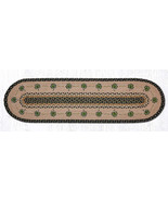Earth Rugs OP-116 Shamrock Oval Patch Runner 13&quot; x 48&quot; - £39.10 GBP