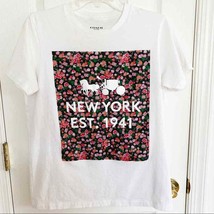 Coach White Pink Multi Floral Tee NWOT - £44.11 GBP