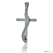 Stainless Steel Methodist Cross Pendant, 30 in  - £16.15 GBP