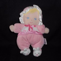 2013 Garanimals Blonde Hair My First Doll Rattle Stuffed Animal Plush Toy Soft - £18.68 GBP