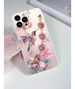 Elegant Bird Floral Phone Case Pink Rhineston for iPhone Galaxy Redmi Mo... - $138.29 MXN