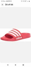 ADIDAS ADILETTE SHOWER SLIDES SANDALS MENS US 13 RED WHITE GZ5923 NEW IN... - £25.98 GBP