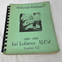 Vintage Spiral Cookbook Gol Lutheran Church Centennial 1980 Kindred ND Recipes - £31.96 GBP