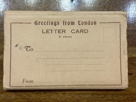 Vintage 1940s Greetings From London Letter Card WWII WW2 Era Antique - £14.93 GBP