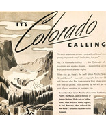 1946 Union Pacific Railroad Advertisement Colorado Railway Train Vintage... - $734.82 MXN