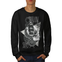 Wellcoda Pirate Shallow Sea Mens Sweatshirt, Ship Casual Pullover Jumper - £23.40 GBP+