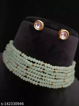 Kundan choker Traditional Necklace Earrings Meenakari Jewelry Set Sabyasachi - £15.64 GBP