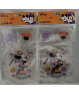 Lot Of 2 Disney Mickey &amp; MInnie Mouse Happy Halloween Window Gel Cling - $254.94 MXN
