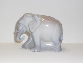 Fenton Glass Gray Marble Working Worker Elephant Figurine NFGS Exclusive... - $135.32