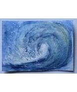 ACEO Original Art Acrylic Ocean Wave Painting - €4,29 EUR