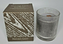 Partylite Natures Light Crackling Wooden Wick Jar Silver Birch & Fig P2I/G41851 - $29.99
