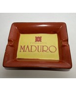 Maduro Cigar Ashtray Ceramic Tobacciana (1998) Orange Yellow Vintage 7”x... - £7.45 GBP