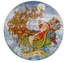 Special Christmas Delivery Avon Collectors Plate Peggy Toole 1993 22K Gold - $7.55