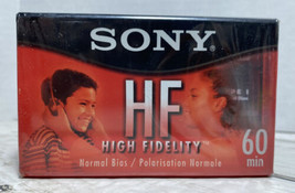 Sony High Fidelity HF 60 Minute Audio Cassette Blank New Sealed 6 pack - £13.28 GBP