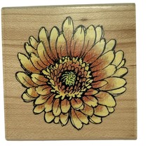 Stampendous Gerbera Daisy Flower Bloom Rubber Stamp F066 Vintage 1998 New - $9.72
