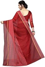 Women&#39;s Cotton Silk Saree With Blouse Piece Sari Dress Clothes indian - £13.71 GBP
