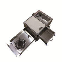 580*390*310mm Pull Type Ketchen 1 Burner Gas Cooker With Sink Boat RV GR-C001 - £886.55 GBP