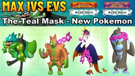 ✨ Shiny Ogerpon Fezandipiti Okidogi  Munkidori Max IVS &amp; EVS Teal Mask DLC ✨ - £1.23 GBP+