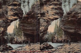 Banff Alberta Canada ~ Overhanging Canyon-Canadian ROCKIES-1912 Cartolina - £7.89 GBP